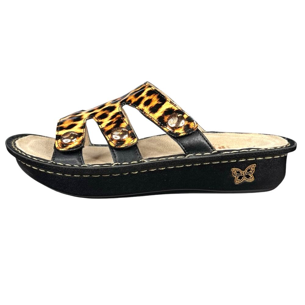 Alegria Women’s Venice Wildness Brown Leopard 3 Strap Sandal Size 40 US 9.5 - Picture 3 of 12